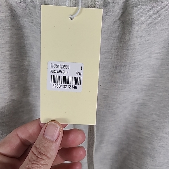 NEW MNML Relaxed Everyday Sweatpants Grey Mens Size L - Picture 3 of 6